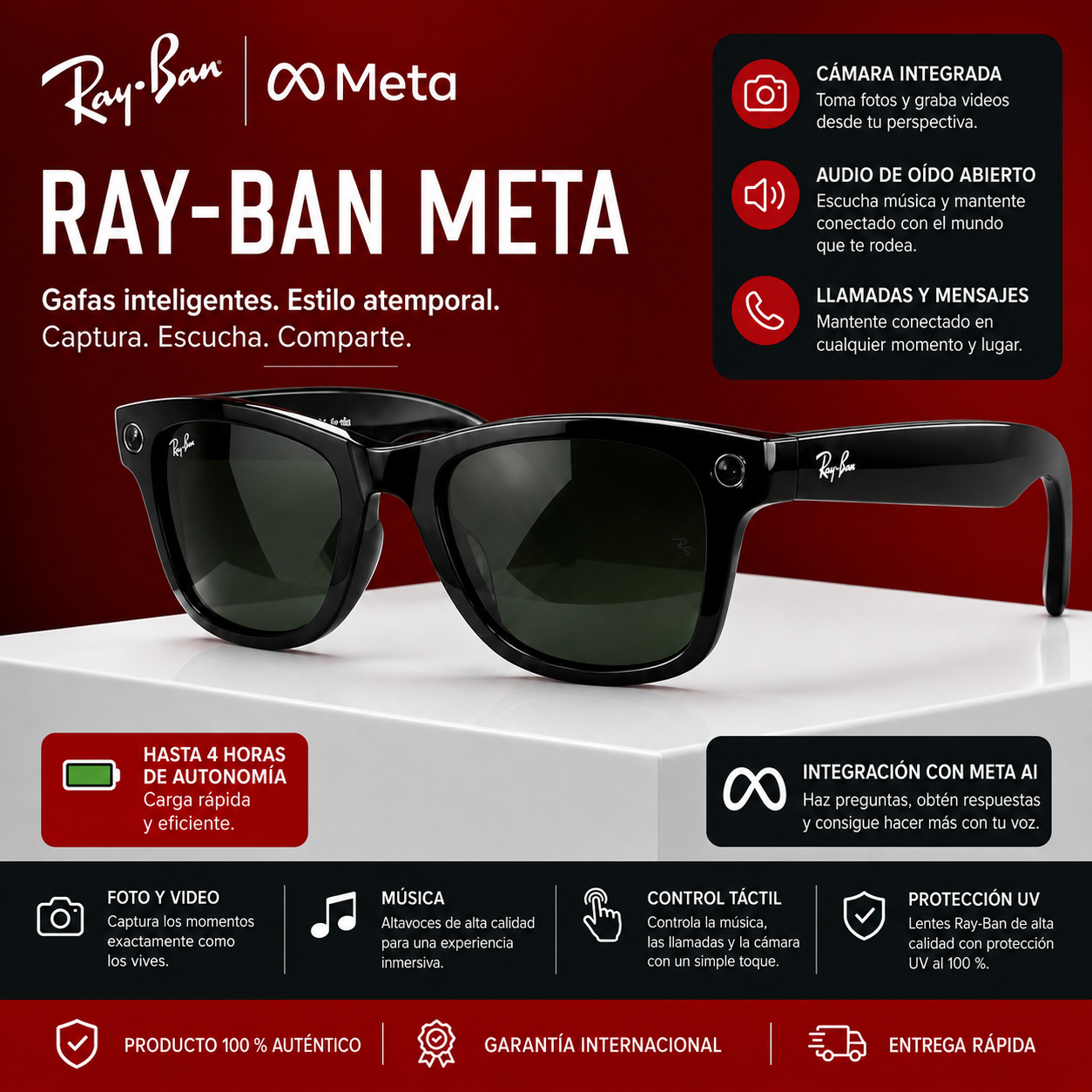 Gafas Ray-Ban Meta Wayfarer